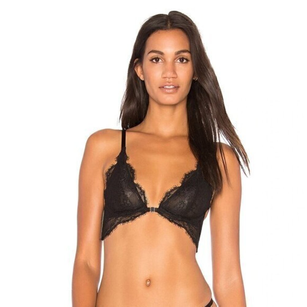 Free People You're So Great Underwire Bra in Black Size 32C NWT